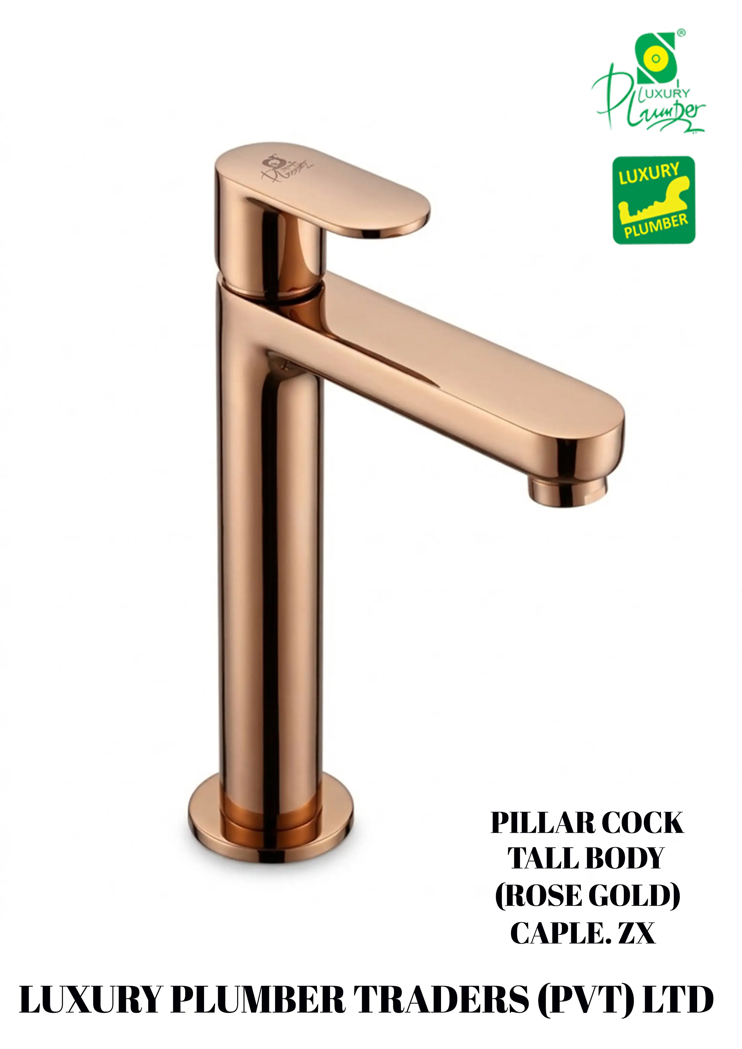 PILLAR COCK TALL BODY ROSE GOLD